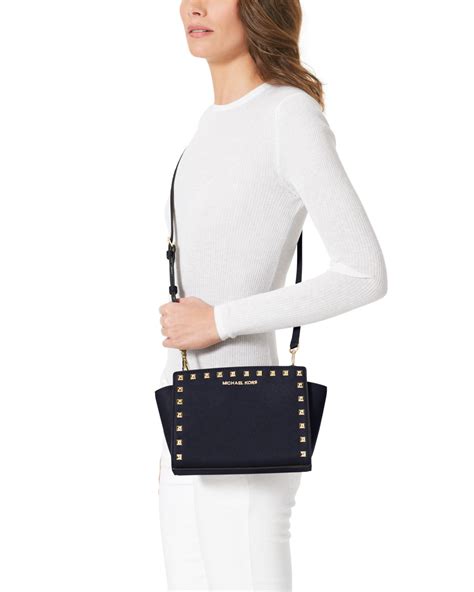 selma michael kors medium|michael kors selma medium messenger.